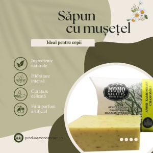 Săpun cu mușețel – Mănăstirea Sfântul Pavel, 110 g