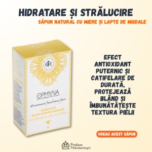 Beneficii Sapun miere si lapte migdale Ormylia