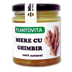 Miere cu Ghimbir, 220g | Plantovita
