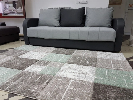 Tepih Diamond - 20762-740 Braon - Zelena