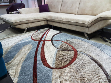 Tepih Diamond 21436-795 Bež / Plava