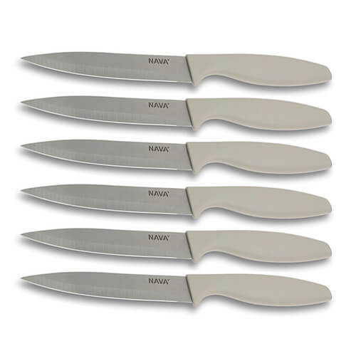 Set cutite otel inoxidabil (6 piese) pentru carne/legume NAVA 140 058 147