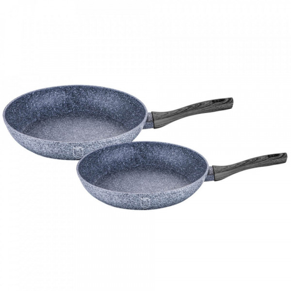 Set tigai marmorate (2 piese) din aluminiu forjat Forest Dark Gray Line Berlinger Haus 260 1586