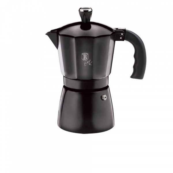 Espressor cafea pentru aragaz (Cafetiera) 6 cesti Metallic Line Carbon Pro Edition BerlingerHaus 260 7215