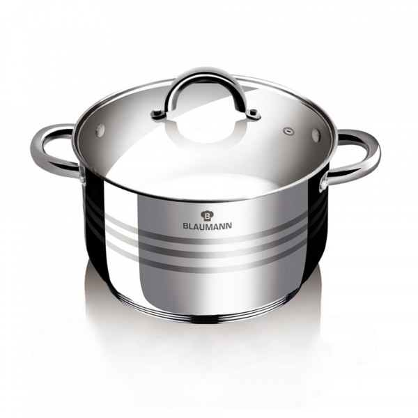 Oala cu capac otel inoxidabil 20 cm Gourmet Line Blaumann 212 1008