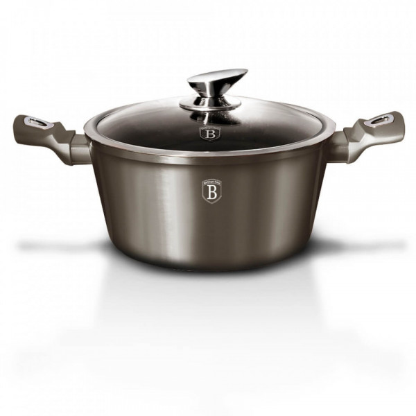 Oala cu capac 20 cm Carbon Metallic Line Berlinger Haus 260 1234N