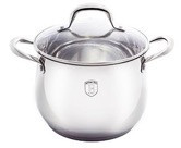 Oala cu capac pentru supa/ciorba otel inoxidabil 26 cm Silver Belly Collection Berlinger Haus BH-1414