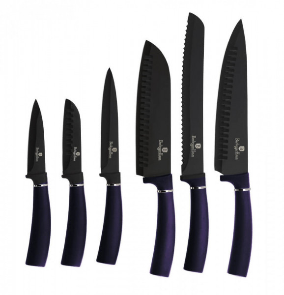 Set cutite (6 piese) Metallic Line Shiny Black Edition BerlingerHaus 260 2649