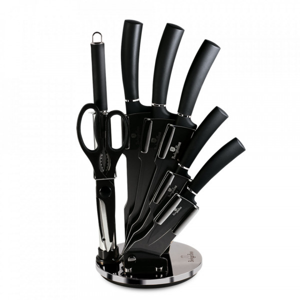Set cutite otel inoxidabil (8 piese) Metallic Line Carbon Pro Edition Berlinger Haus 260 2685