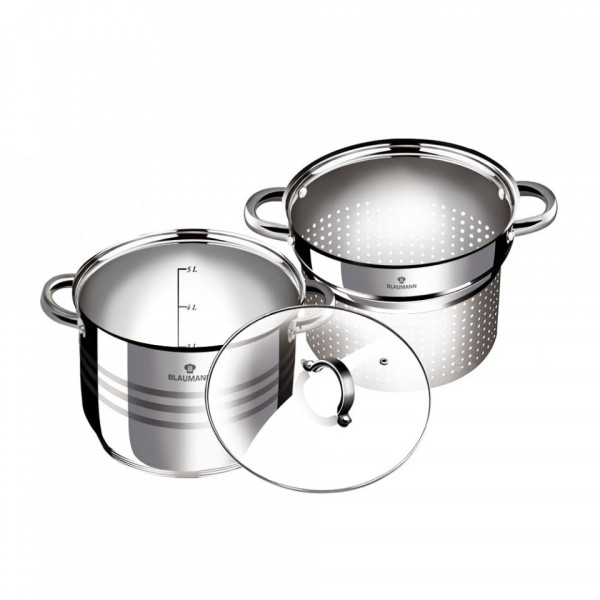 Set oale otel inoxidabil pentru paste si supe (3 piese) Gourmet Line Blaumann 212 3132