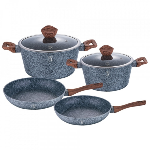 Set oale si tigai marmorate (6 piese) din aluminiu forjat Forest Line Berlinger Haus 260 1562