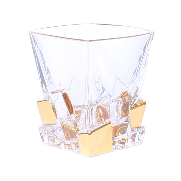 Set pahare de whisky Bohemia Crack Gold, 6 buc., 310 650458