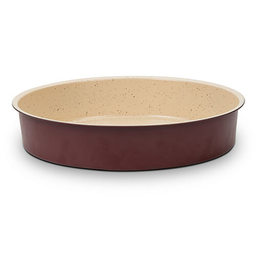 Tava pentru copt rotunda 32 cm cu invelis antiaderent Terrestrial NAVA 140 103 053