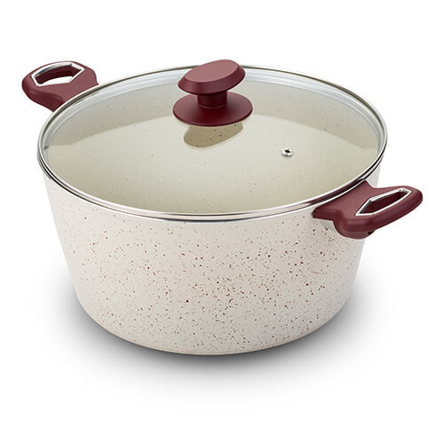 Oala aluminiu 28 cm cu invelis ceramic antiaderent Terrestrial NAVA 140 044 015