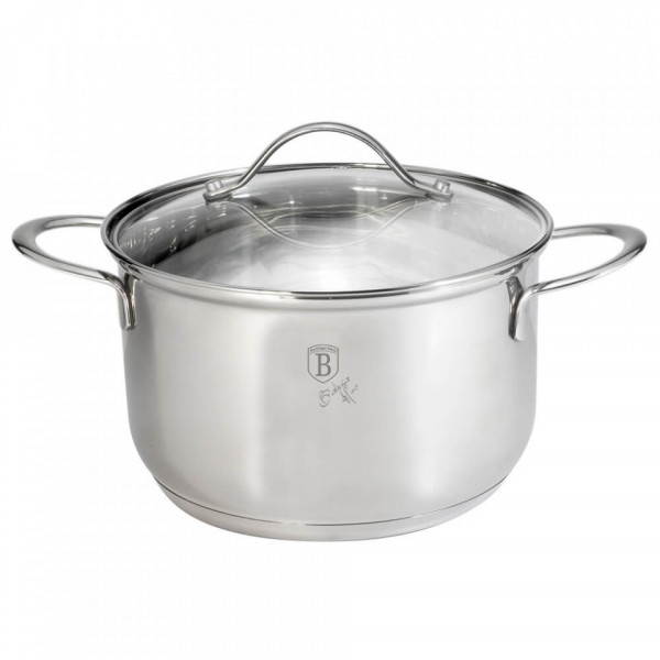Oala cu capac otel inoxidabil 24 cm Silver Jewellery Collection Berlinger Haus 260 6292