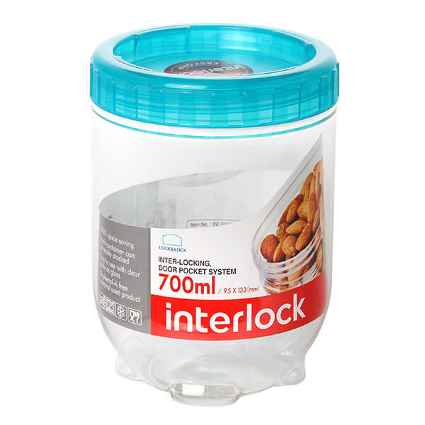 Borcan Lock & Lock Interlock INL304B, 700 ml, verde petrol 107306