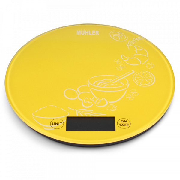 Cantar de bucatarie Muhler KSC-2026R, galben 1003171