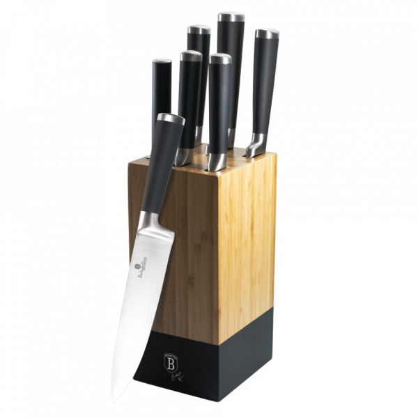 Set cutite cu suport royal black (7 piese) BerlingerHaus 260 2424