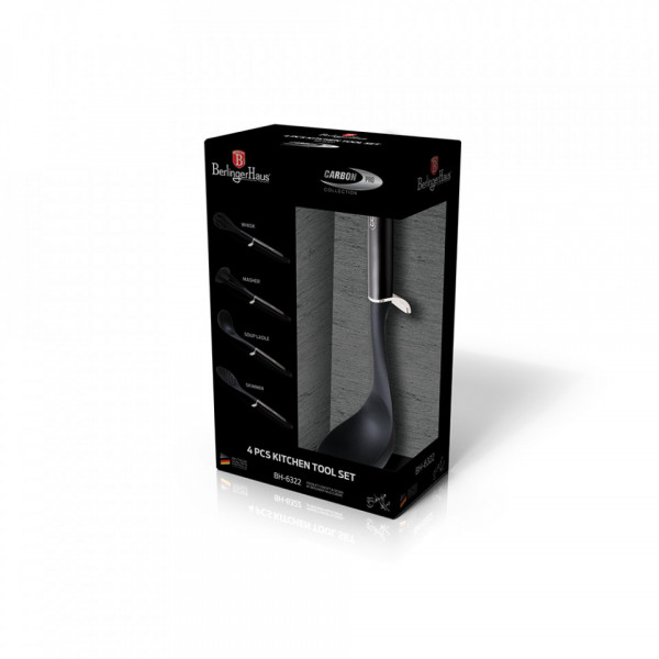 Set ustensile de bucatarie (4 piese) Metallic Line Carbon Pro Edition Berlinger Haus 260 6322