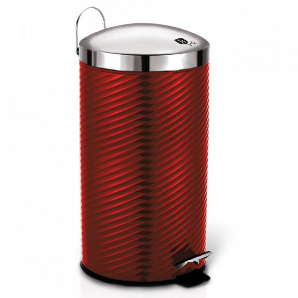 Cos de gunoi cu pedala din otel inoxidabil 20L Burgundy Metallic Collection Berlinger Haus 260 6424