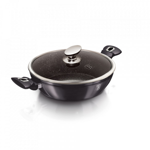 Cratita cu capac 28 cm Metallic Line Carbon Pro Edition Berlinger Haus 260 6898