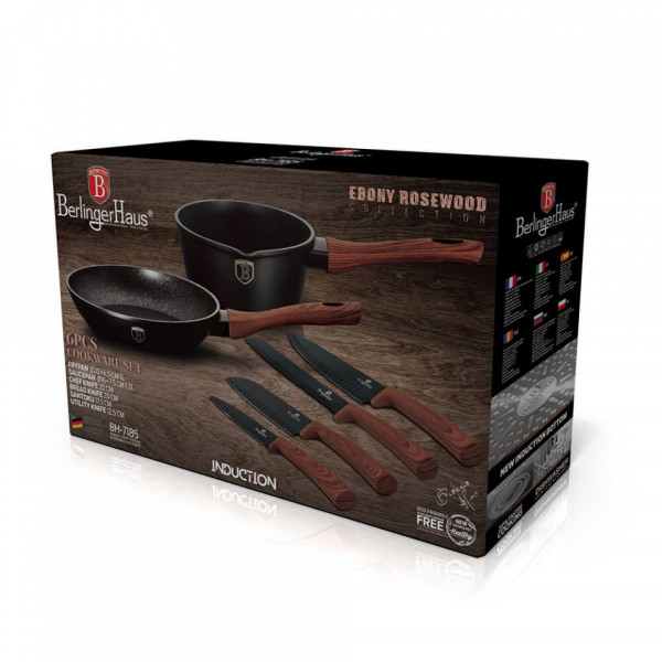 Set oale si tigai (6 piese) Ebony Rosewood Collection BerlingerHaus 260 7185