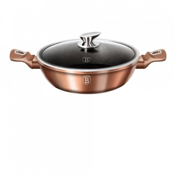 Cratita cu capac 28 cm Rose Gold (Cupru) Metallic Line Berlinger Haus 260 1519N