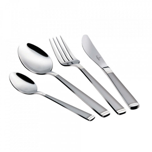 Set Tacamuri 24 piese din otel inoxidabil efect satinat Berlinger Haus 260 2158