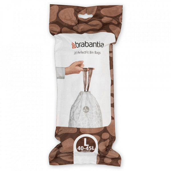 Sac de gunoi Brabantia PerfectFit FlatBack+/Touch mărime L, 40-45L, 20 buc, rolă 1005574