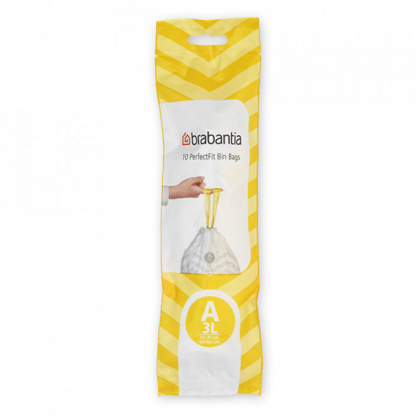 Sac de gunoi Brabantia PerfectFit Sort&Go/Touch mărime A, 3L, 10 bucăți, rolă 1005559