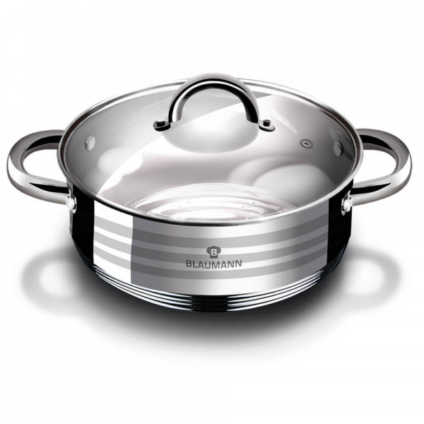 Cratita cu capac otel inoxidabil 24 cm Gourmet Line Blaumann 212 1003