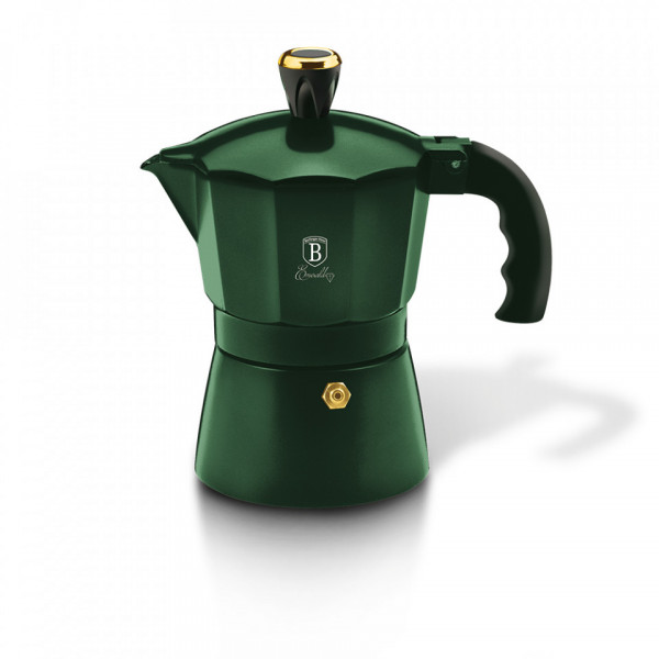 Espressor cafea pentru aragaz (Cafetiera) 6 cesti Emerald Line Collection Berlinger Haus 260 6386