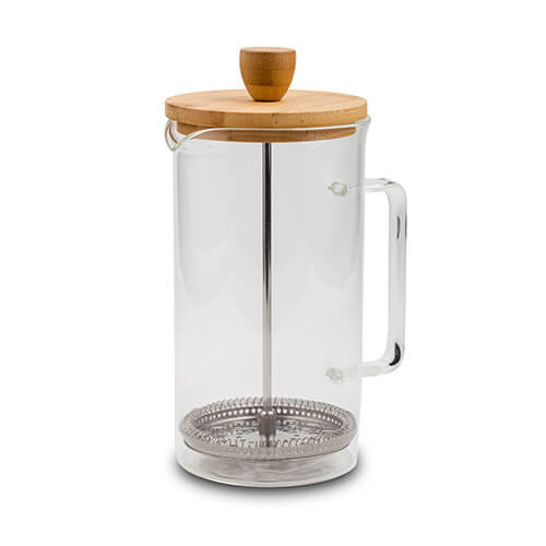 Infuzor pentru cafea si ceai 600 ml cu capac din bambus Terrestrial NAVA 140 225 011
