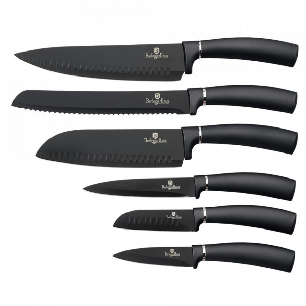 Set cutite otel inoxidabil (6 piese) Metallic Line Carbon Pro Edition Berlinger Haus 260 2576