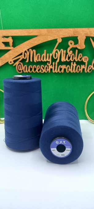 Ata cusut si surfilat Cod 806 Bleumarin