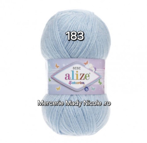 Alize Sekerim Bebe Cod 183 Bleu Pachet 5 bobine Pret 40 lei