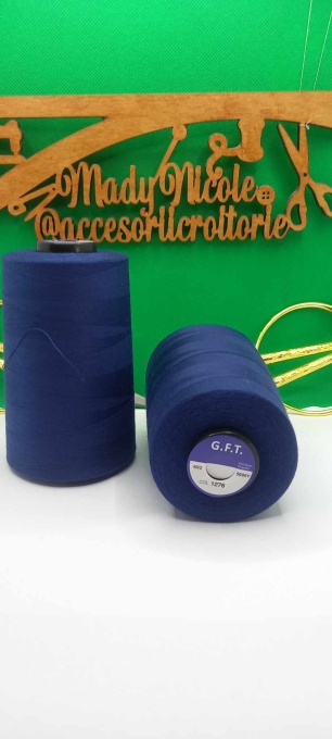 Ata cusut si surfilat Cod 1276 Albastru