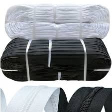 Fermoar lenjerii Tip 3 Rola 100m+100 Cheite NEGRU