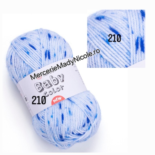 YarnArt Baby Color Cod 210 150m/50gr Pachet 5 bobine