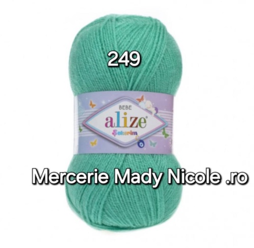 Alize Sekerim Bebe Cod 249 Verde Pachet 5 bobine Pret 40 lei