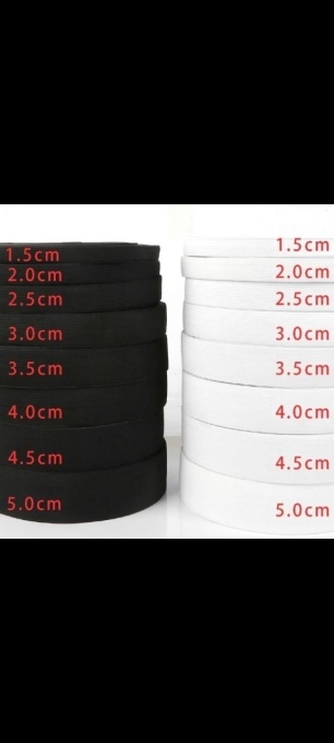 Elastic jartea Alb Lat 3.5 cm Rola 25 m