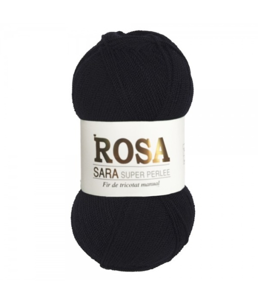 Rosa Sara Super Perle Cod 30 Negru Pachet 5 bobine