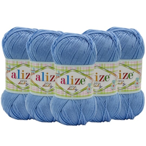 Alize Diva Baby Cod 112 Bleu