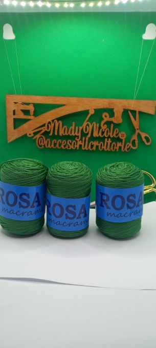 Macrame 2 mm Rosa Cod 172 Verde