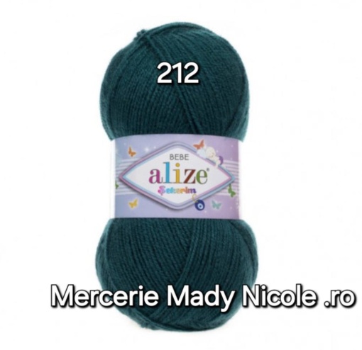 Alize Sekerim Bebe Cod 212 Turqoise Pachet 5 bobine Pachet 5 bobine Pret 40 lei