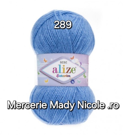 Alize Sekerim Bebe Cod 289 Bleu Pachet 5 bobine Pret 40 lei