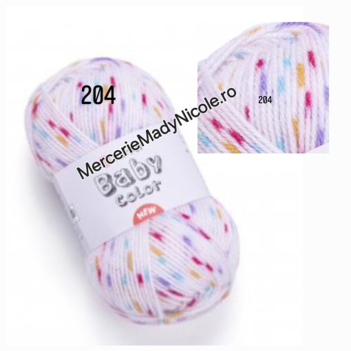 YarnArt Baby Color Cod 204 150m/50gr Pachet 5 bobine