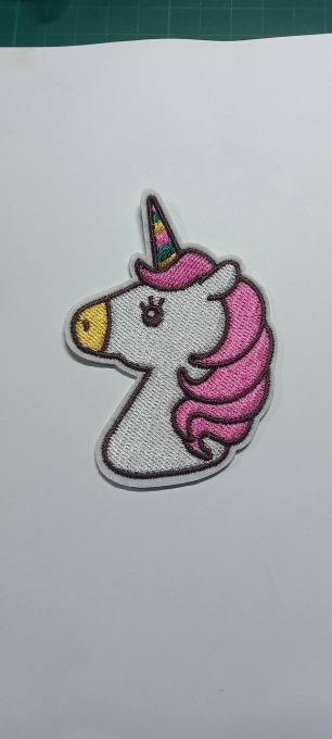Aplicatie brodata Unicorn 86x63x1,5mm