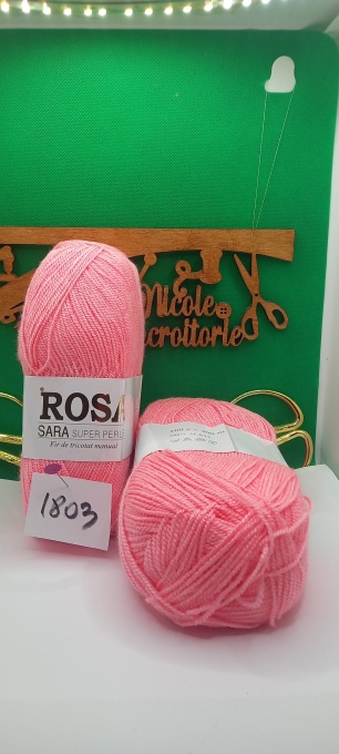 Rosa Sara Super Perle Cod 1803 Bleu Roz Pachet 5 bobine