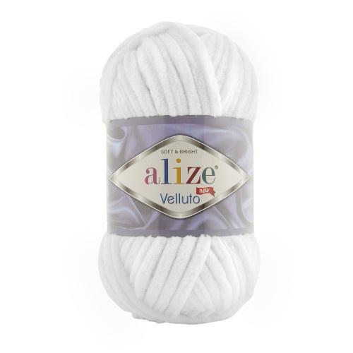 Alize Velluto Cod 55 Alb
